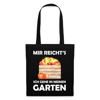 Garten Lustiger Spruch Hobbygärtner Geschenkidee - Stoffbeutel - Schwarz - Vorne