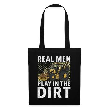 Funny construction workers & construction site excavator drivers - Tote Bag - black - Front