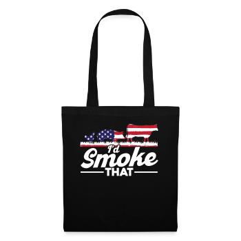 Id Smoke That - Stoffbeutel - Schwarz - Vorne
