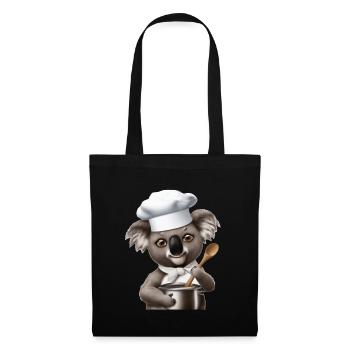 Cuillère de cuisson Koala - Sac en tissu - noir - Devant