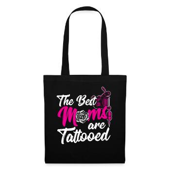 The best mothers are tattooed artistic - Tote Bag - black - Front