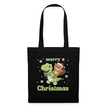 Beaver Trex Christmas Snow Winter Animals - Tote Bag - black - Front