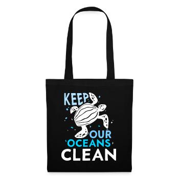 Haltet Unsere Ozeane Sauber Ocean Protection See - Stoffbeutel - Schwarz - Vorne