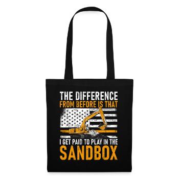 Funny construction workers & construction site excavator drivers - Tote Bag - black - Front