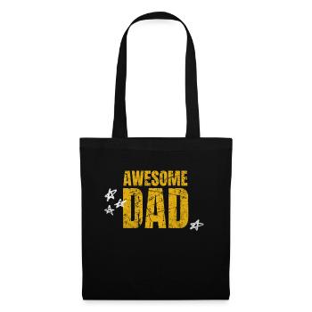 AWESOME DAD! Dad's Day Best Dad in the World - Tote Bag - black - Front