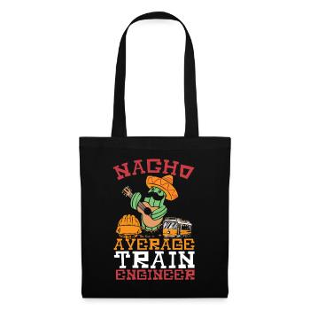 Nacho Average Train Engineer Train Engineering - Tote Bag - black - Front