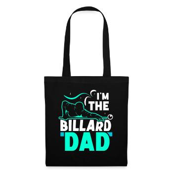 Je suis le billard Billard-Papa Billard Pool - Sac en tissu - noir - Devant