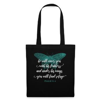 Christian quote Bible verse Religious - Tote Bag - black - Front