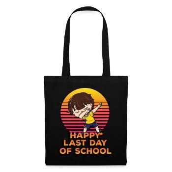 Happy last day of school Funny polka dot - Tote Bag - black - Front