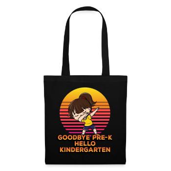 Au revoir Pre-k Hello Kindergarten Dabbing Student - Sac en tissu - noir - Devant