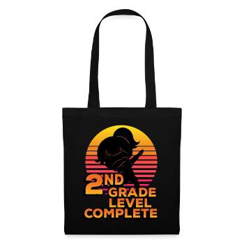 2nd Class Level Full Silhouette Dab End - Tote Bag - black - Front