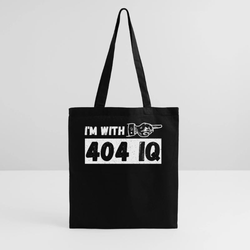 I'm with Stupid 404 Error Programmer Coding Stoffbeutel
