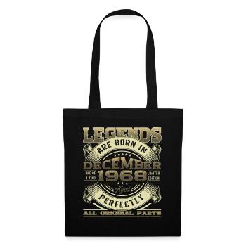 Original December 1968 54th Birthday Legend - Tote Bag - black - Front