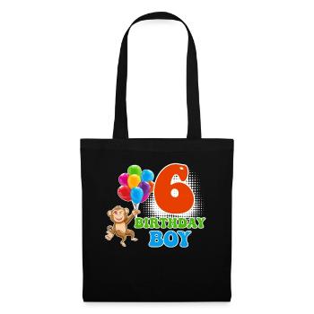 Birthday Boy 6 Years Young Son Nephew - Tote Bag - black - Front