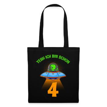 I am already 4 years 4th birthday boy - Tote Bag - black - Front