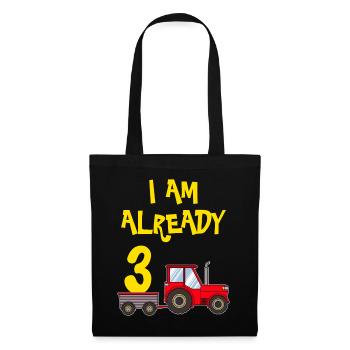 3 years 3rd birthday boy 3 years - Tote Bag - black - Front