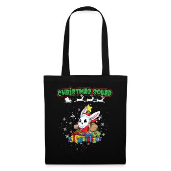 Escouade de Noël X-Mas Animaux Famille Matching Noël - Sac en tissu - noir - Devant
