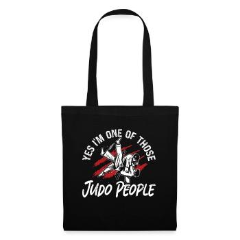 Judo People Fighter Karaté Sports de combat Entraînement - Sac en tissu - noir - Devant