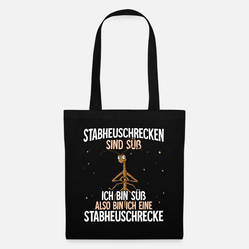Stabheuschrecken Sind Süß Stabheuschrecke - Stoffbeutel - Schwarz