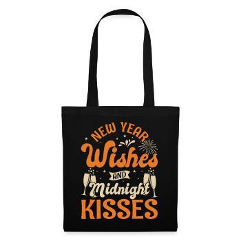 Réveillon du Nouvel An, Paix, Amour, Bonne Année - Sac en tissu - noir - Devant
