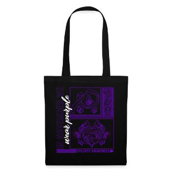 Epilepsy Awareness Shirt, In November We Wear - Tote Bag - black - Front