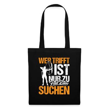 Bogenschießen - Stoffbeutel - Schwarz - Vorne