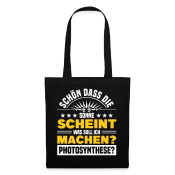 Langschläfer Spruch für Morgenmuffel - Stoffbeutel - Schwarz - Vorne