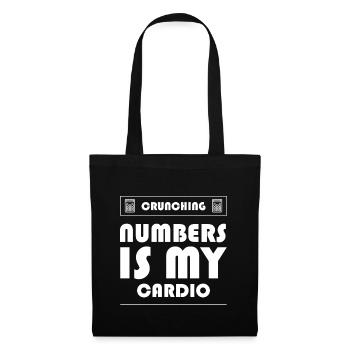 Crunching Numbers is My Cardio - Accountant Funny - Tote Bag - black - Front