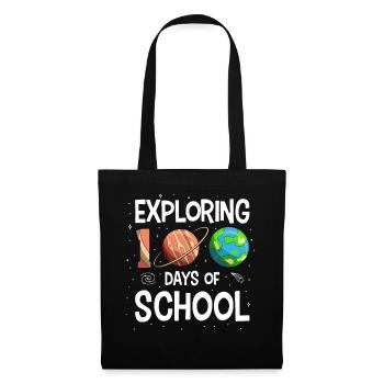 100 Days of School Space Planet Astronaut - Tote Bag - black - Front