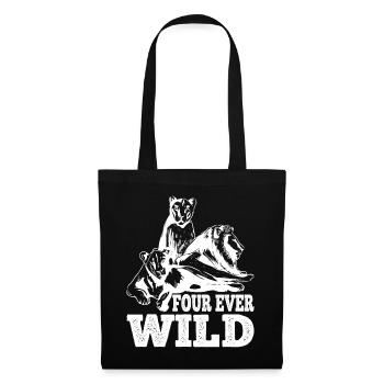 Four Ever Wild 45 - Stoffbeutel - Schwarz - Vorne