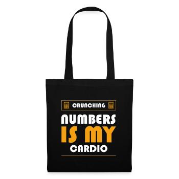 Crunching Numbers is My Cardio - Accountant Funny - Tote Bag - black - Front