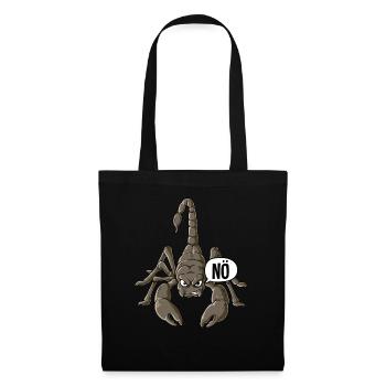 Skorpion Nö - Stoffbeutel - Schwarz - Vorne