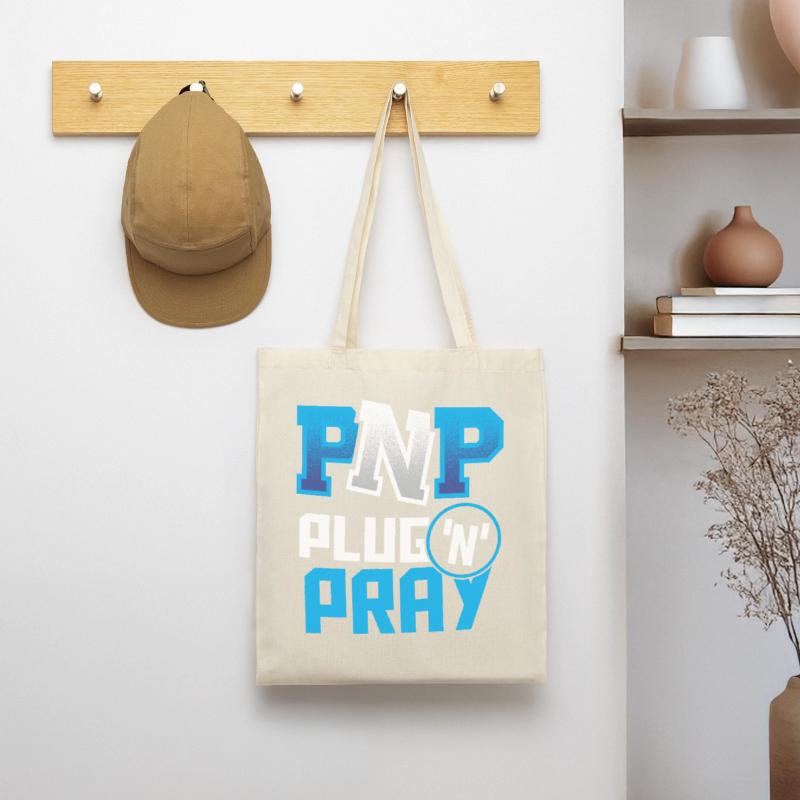 PnP = Plug’n’Pray Programming Programmer Coding Sac en tissu