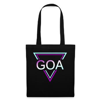 GOA Techno House Party EDM Festival Electro Rave - Tote Bag - black - Front