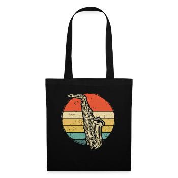 Saxophone Saxophoniste Saxophoniste - Sac en tissu - noir - Devant