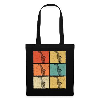 Saxophone Saxophoniste Saxophoniste - Sac en tissu - noir - Devant