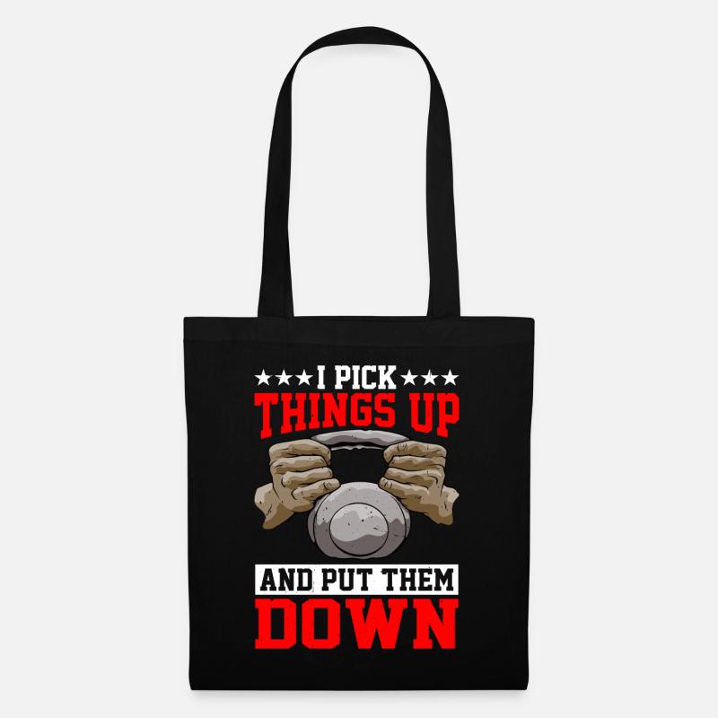 I Pick Things Up And Put Them Down 7 - Stoffbeutel - Schwarz