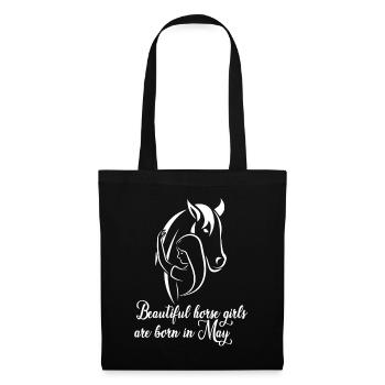 Beautiful horse girls are born in May - Tote Bag - black - Front