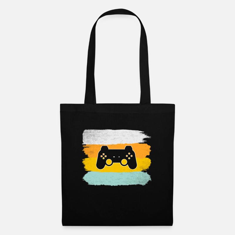 Gaming Retro - Stoffbeutel - Schwarz