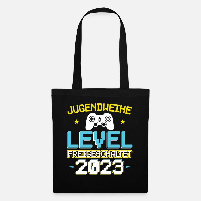 Jugendweihe 2023 Mädchen Junge - Stoffbeutel - Schwarz