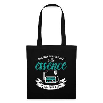 Ham Radio Goodwill Towards Men Antenna Radio Tower - Tote Bag - black - Front