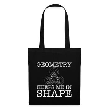 Geometry Keeps Me In Shape - Tote Bag - black - Front