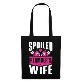 Plomberie Plombier Femme Vintage - Sac en tissu - noir - Devant