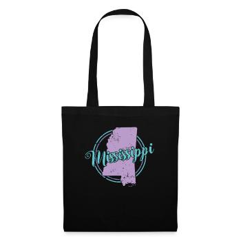 Mississippi Map USA America - Tote Bag - black - Front