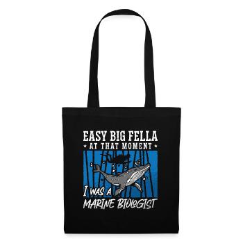 Marine Biology Easy Big Fella Loves Ocean Science - Tote Bag - black - Front