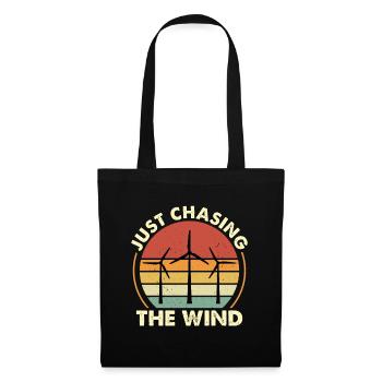 Wind Turbine Tech Just Chasing The Wind Technician - Tote Bag - black - Front
