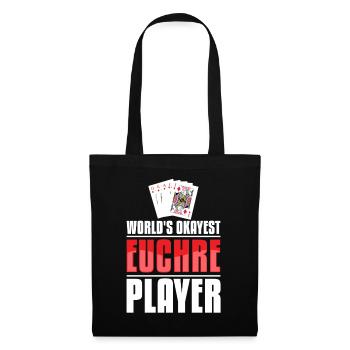 Okayest Euchre Player - Euchre Player Kartenspiel - Stoffbeutel - Schwarz - Vorne