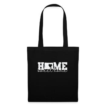 Wyoming Home Sweet Home États-Unis Amérique - Sac en tissu - noir - Devant
