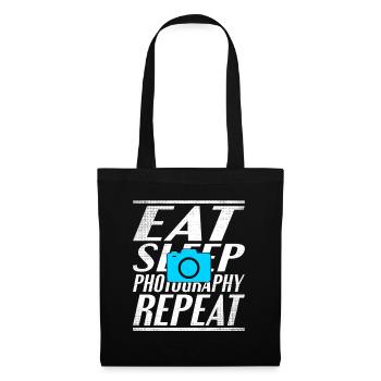 Food Sleeping Photography - Tote Bag - black - Front