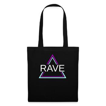 Rave Techno House Party EDM Festival Goa Electro - Tote Bag - black - Front